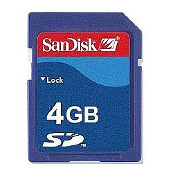 4GB SD San Disk