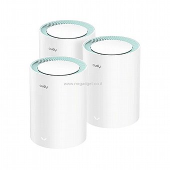 ����� ����� ���� Cudy M3000 AX3000 2.5G Dual Band Wi-Fi 6 Mesh System (3 ������)